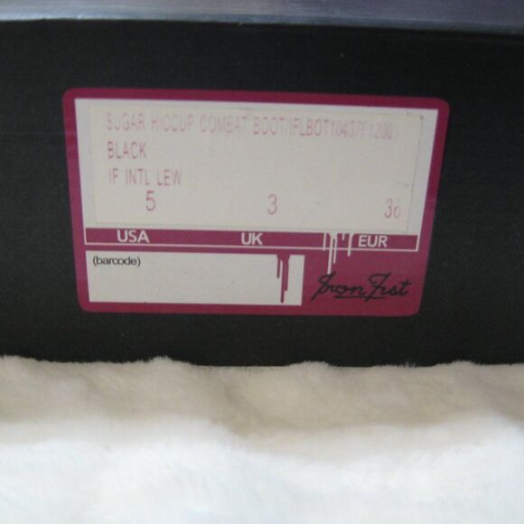 NIB Iron Fist Sugar Hiccup Combat Boot - Picture 9 of 9